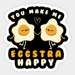 You Make Me Eggstra Happy by Tobe Fonseca Sticker